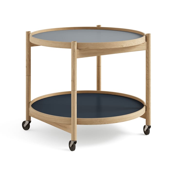 Carrito Bølling Tray Table model 60 - Water, estructura de roble aceitado - Brdr. Krüger