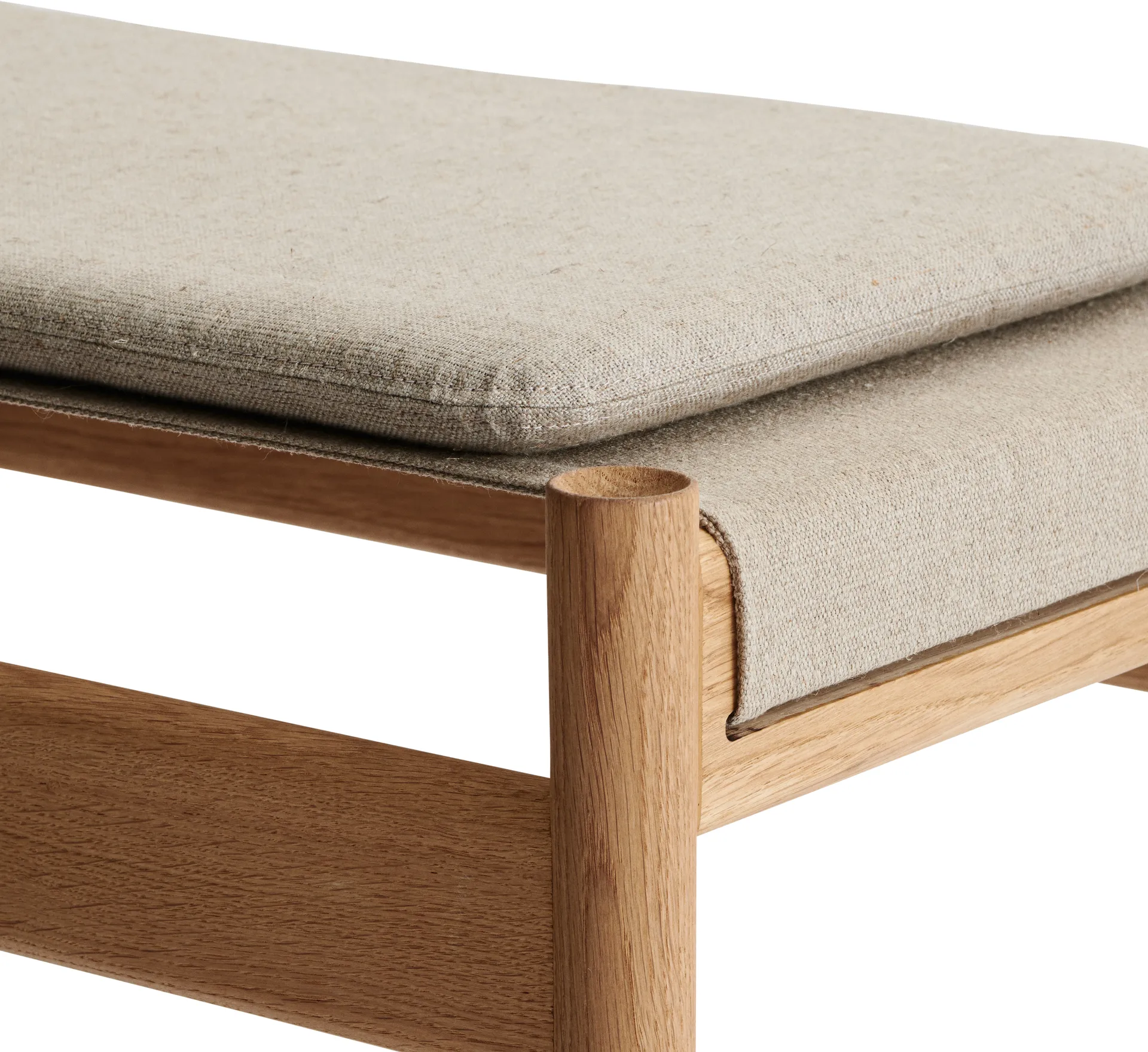 Cojín HB 35x60 cm, Lona natural Brdr. Krüger