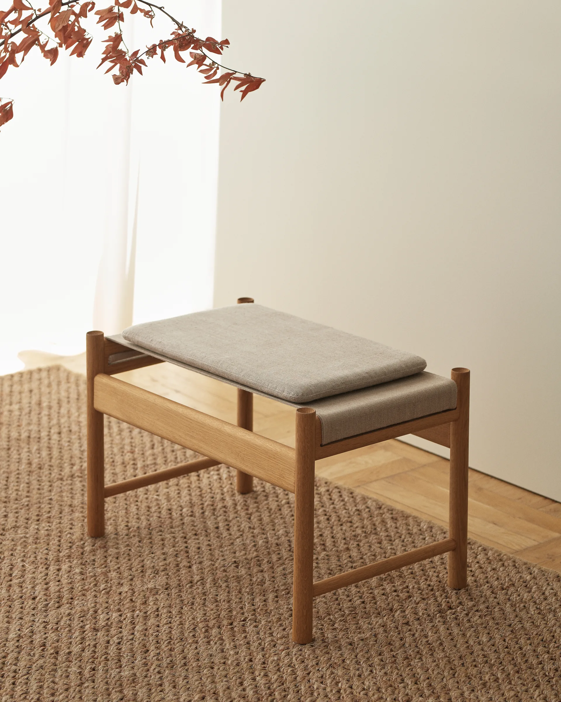 Cojín HB 35x60 cm, Lona natural Brdr. Krüger