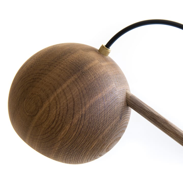 Lámpara de mesa Lune, Roble aceitado humo Brdr. Krüger
