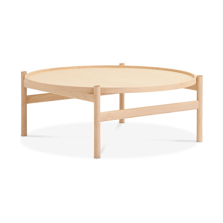 Mesa de centro HB Ø100 cm - Arce aceitado blanco - Brdr. Krüger