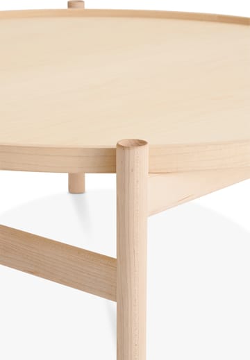 Mesa de centro HB Ø100 cm - Arce aceitado blanco - Brdr. Krüger