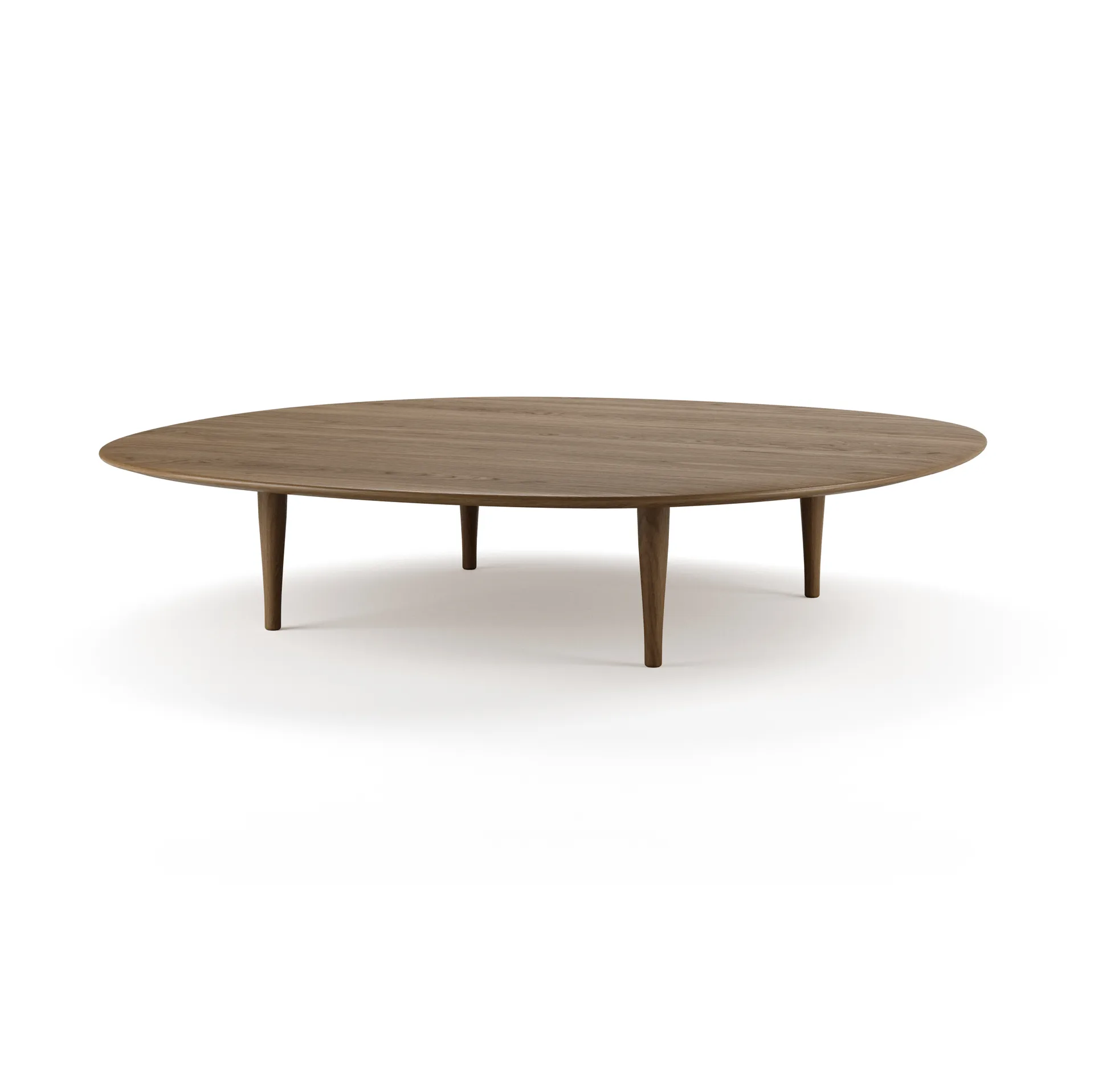 Mesa de centro Jari Ø118 cm, Roble aceitado ahumado Brdr. Krüger