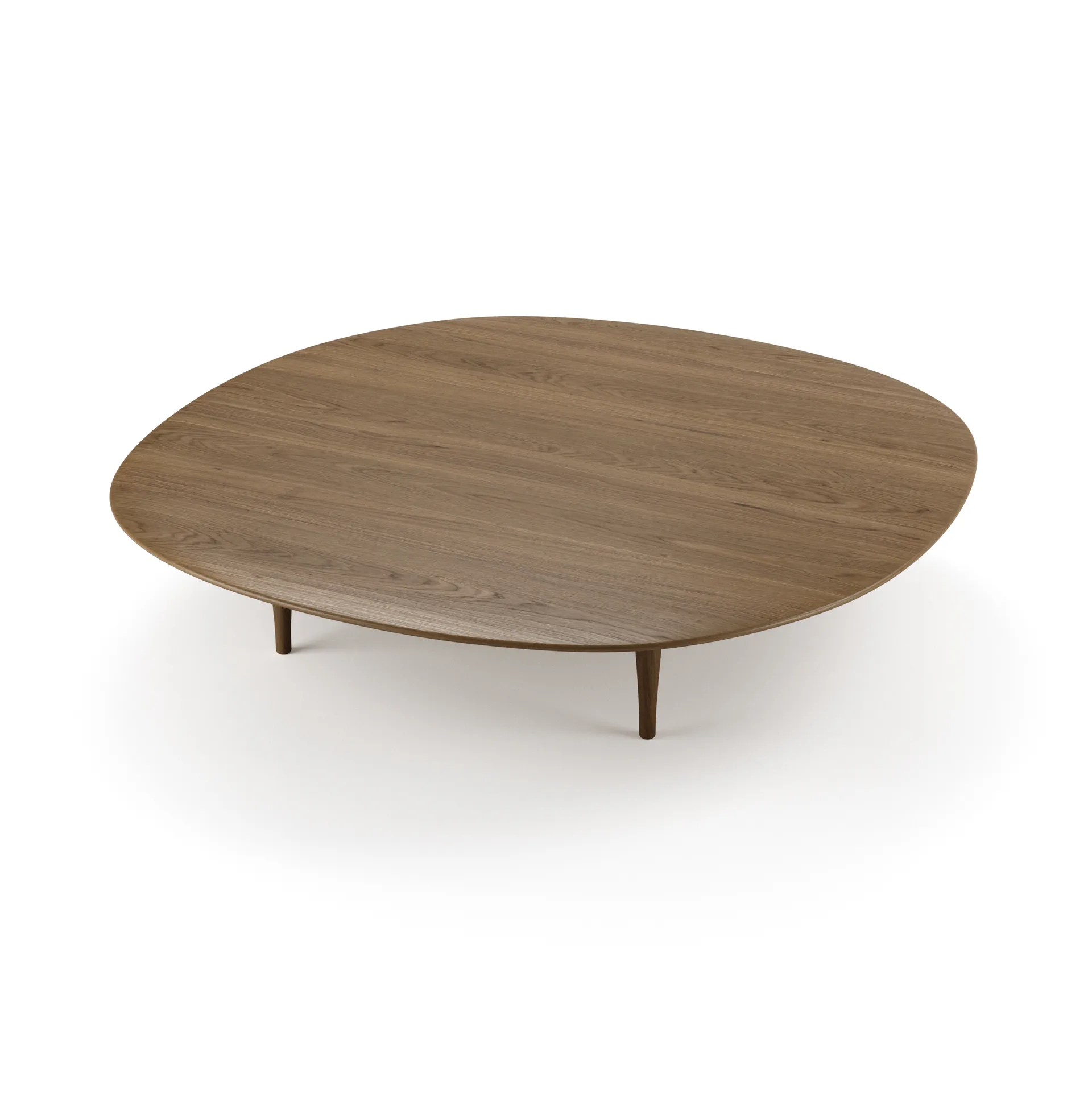 Mesa de centro Jari Ø118 cm, Roble aceitado ahumado Brdr. Krüger