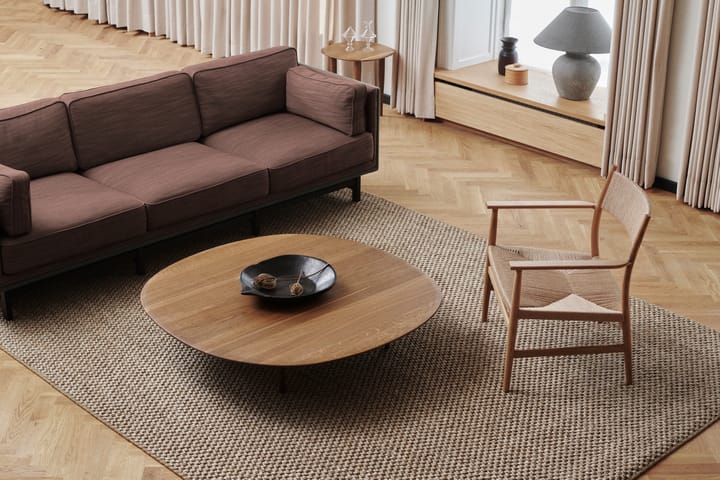 Mesa de centro Jari Ø118 cm, Roble aceitado ahumado Brdr. Krüger