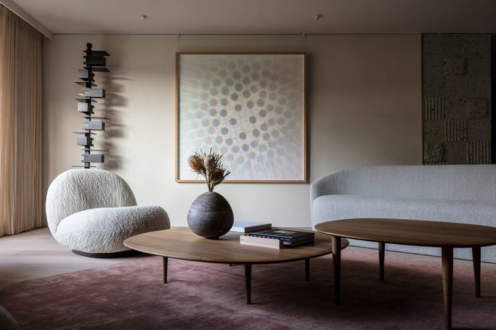 Mesa de centro Jari Ø118 cm, Roble aceitado ahumado Brdr. Krüger