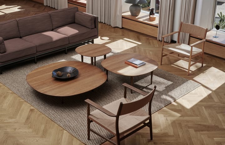 Mesa de centro Jari Ø118 cm, Roble aceitado ahumado Brdr. Krüger