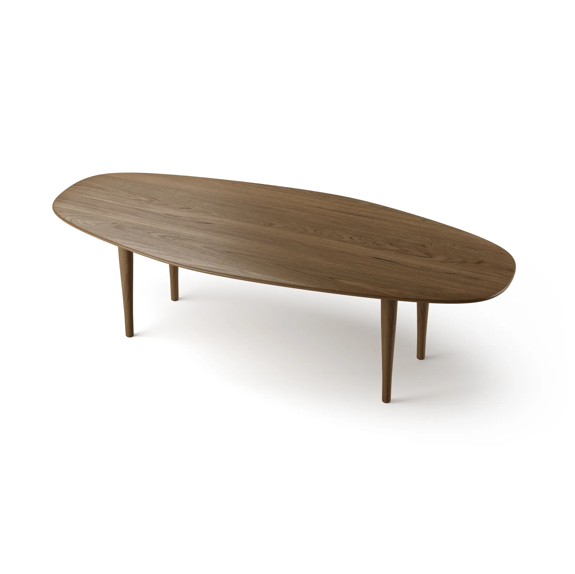 Mesa de centro Jari 58x130 cm, Roble aceitado ahumado Brdr. Krüger