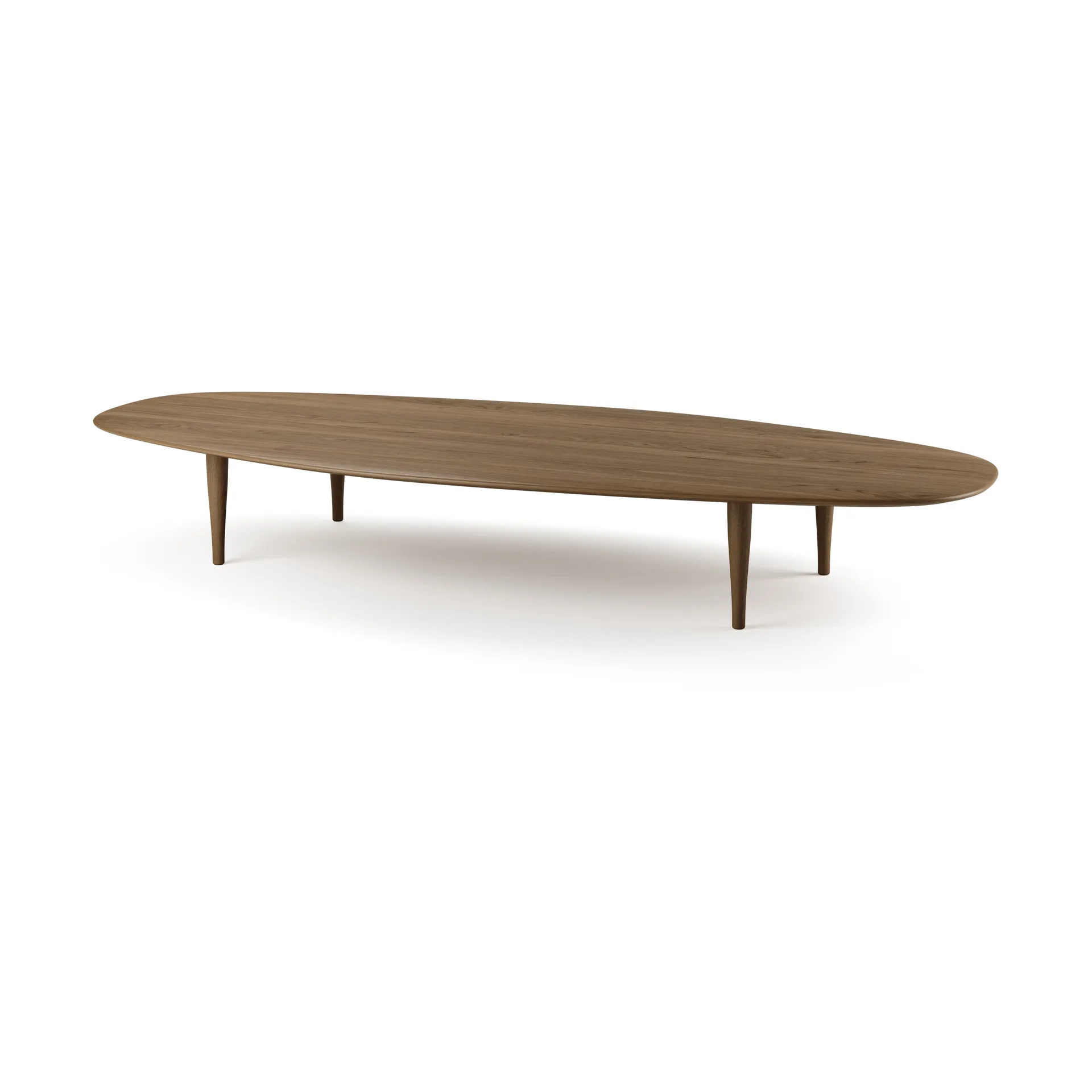 Mesa de centro Jari 80x180 cm, Roble aceitado ahumado Brdr. Krüger