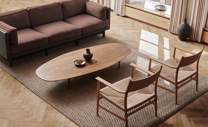 Mesa de centro Jari 80x180 cm, Roble aceitado ahumado Brdr. Krüger