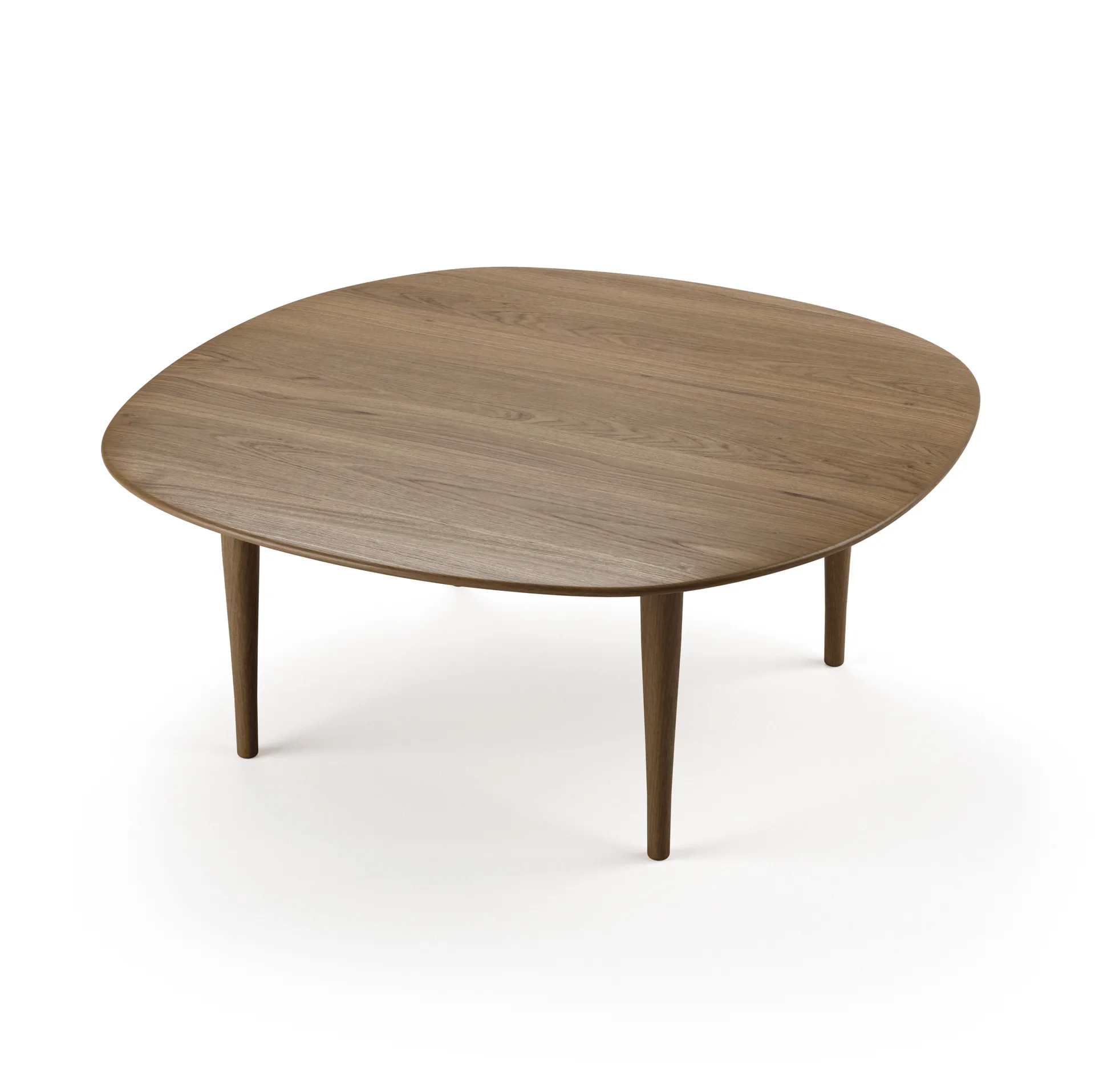 Mesa de centro Jari Ø85 cm, Roble aceitado ahumado Brdr. Krüger