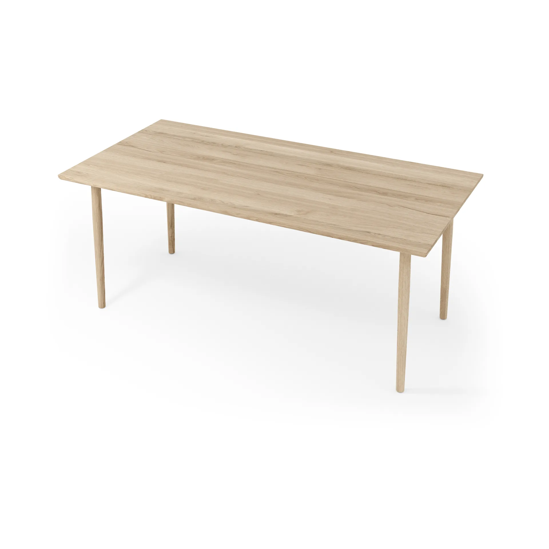 Mesa de comedor Arv 90x180 cm, Roble aceitado blanco Brdr. Krüger
