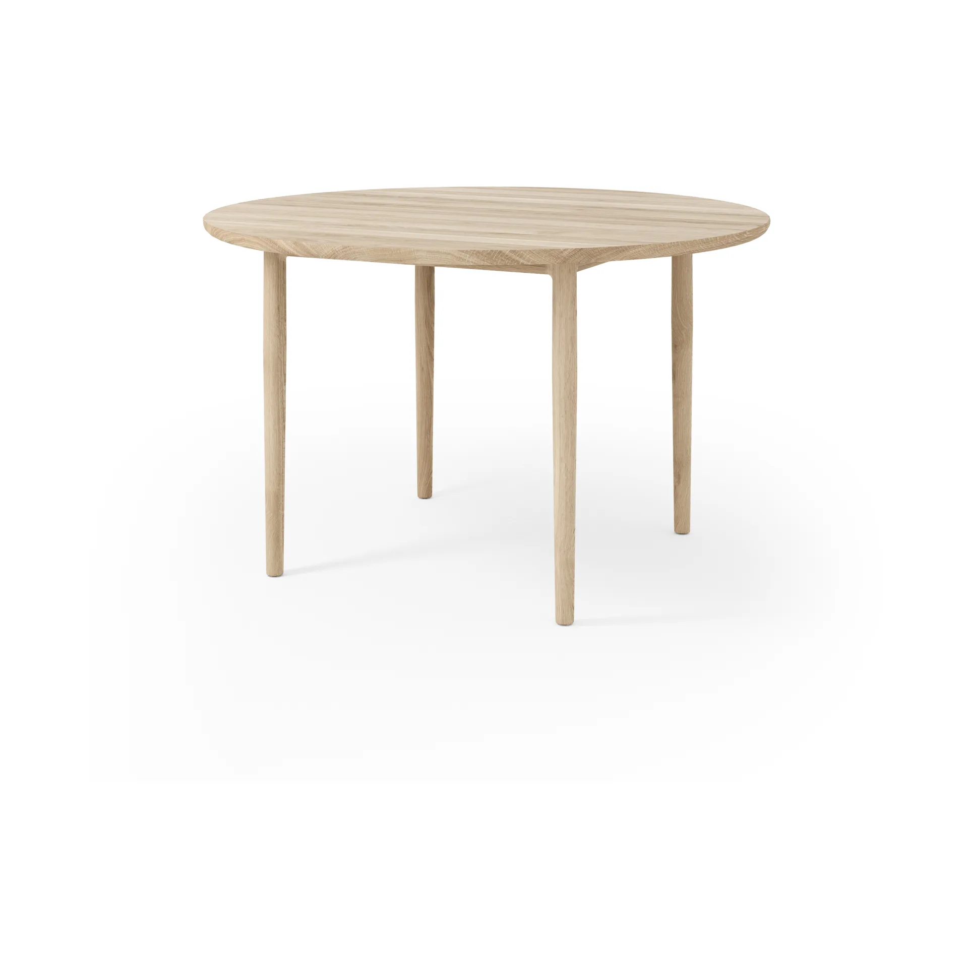 Mesa de comedor Arvr Ø120 cm, Roble aceitado blanco Brdr. Krüger