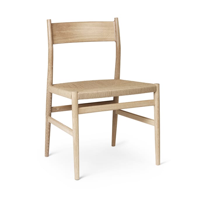 Silla Arv asiento tejido - Roble aceitado blanco-cordón de papel - Brdr. Krüger