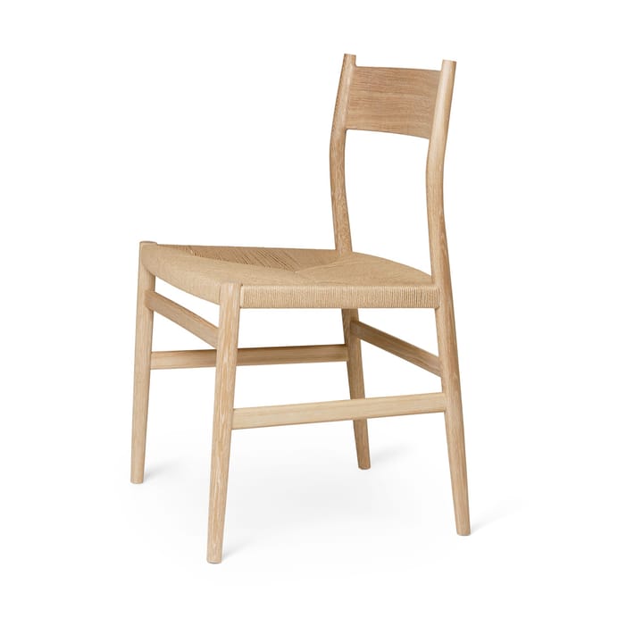 Silla Arv asiento tejido, Roble aceitado-cordón de papel Brdr. Krüger
