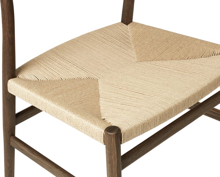 Silla Arv respaldo y asiento tejidos - Roble aceitado ahumado-cordón de papel - Brdr. Krüger