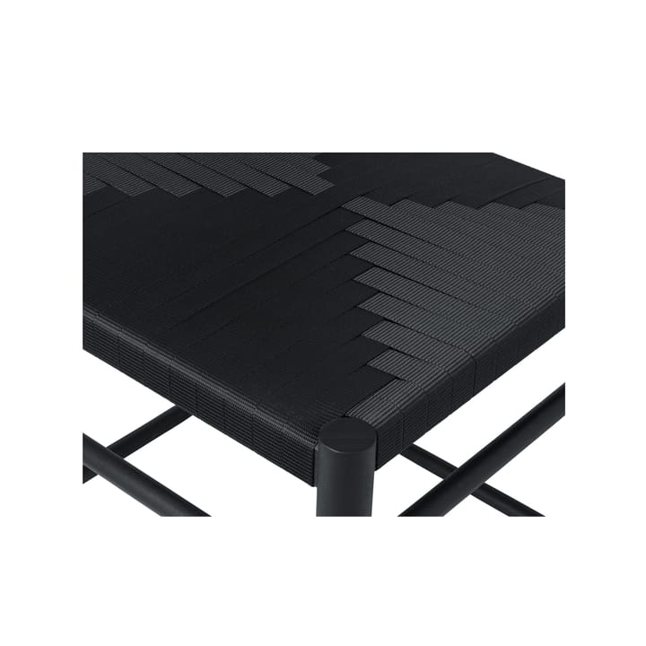 Silla F, Negro fresno, asiento cuerda negra Brdr. Krüger