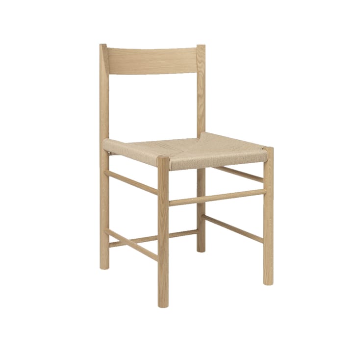 Silla F - Roble aceitado, asiento trenzado natural - Brdr. Krüger