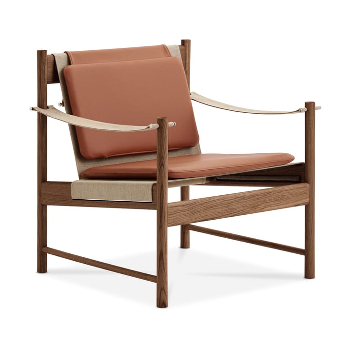 Sillón HB - Roble aceitado ahumado-cuero brandy - Brdr. Krüger