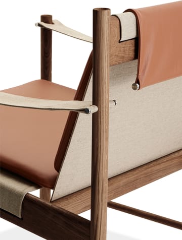 Sillón HB - Roble aceitado ahumado-cuero brandy - Brdr. Krüger