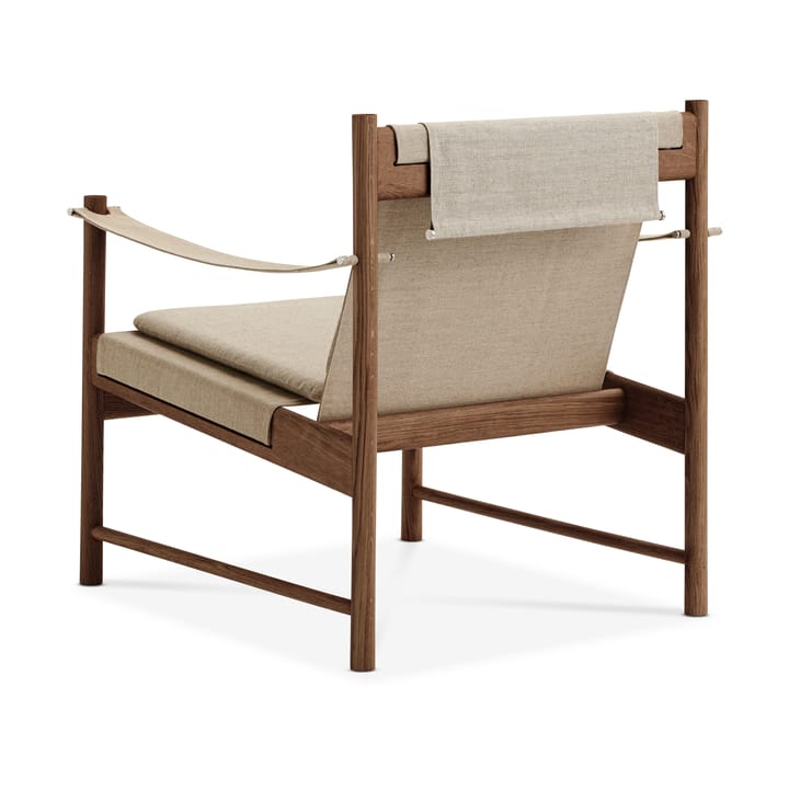 Sillón HB, Roble aceitado ahumado-lona natural Brdr. Krüger