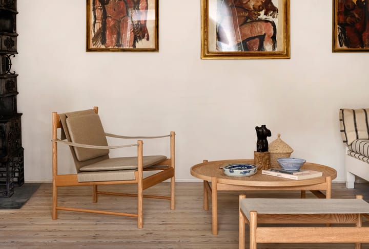 Sillón HB, Roble aceitado-lona natural Brdr. Krüger