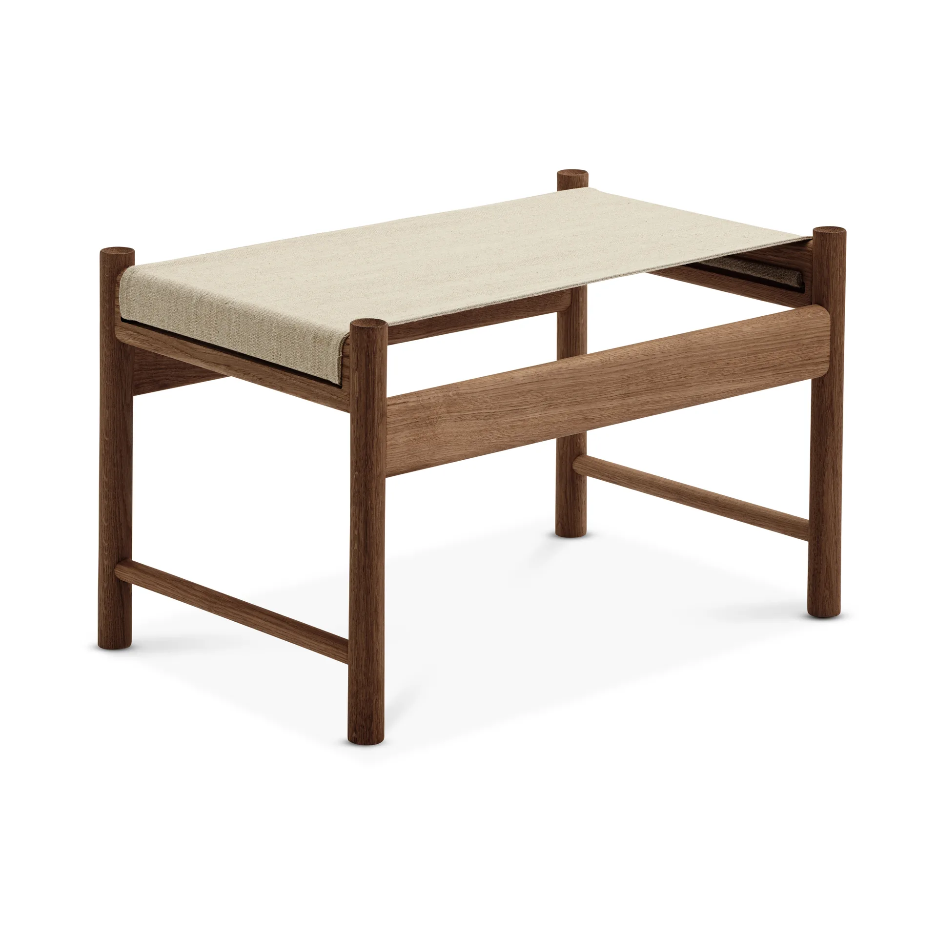 Taburete HB, Roble aceitado ahumado-lona Brdr. Krüger