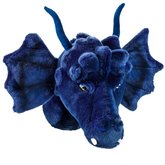 Cabeza de dragón para pared - Azul - Brigbys