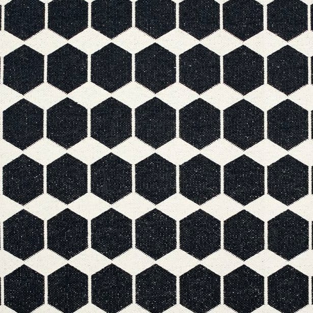 Alfombra Anna, grande negro, 150 x 200 cm Brita Sweden