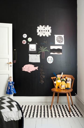 Alfombra Gittan, negro - 70 x 150 cm - Brita Sweden