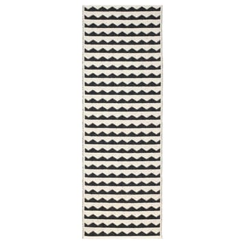 Alfombra Gittan, negro - 70 x 250 cm - Brita Sweden