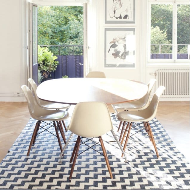 Alfombra Gunnel, grande negro, 150 x 200 cm Brita Sweden