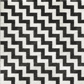 Alfombra Gunnel, grande negro - 150 x 200 cm - Brita Sweden
