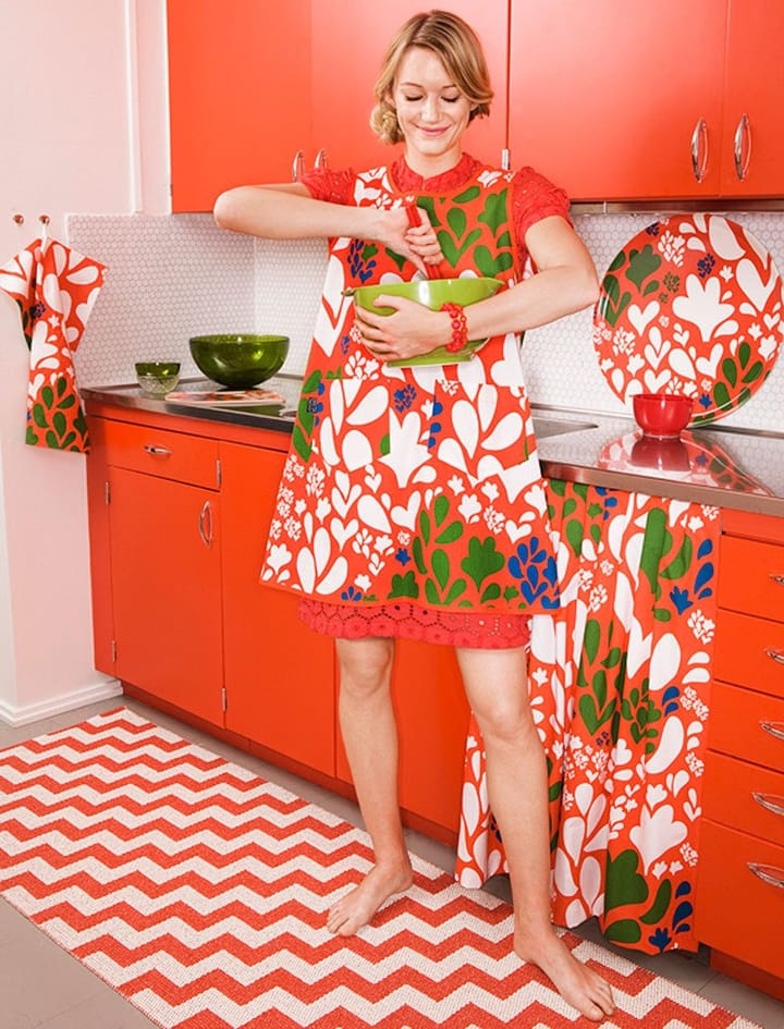 Alfombra Gunnel, rojo - 70 x 300 cm - Brita Sweden