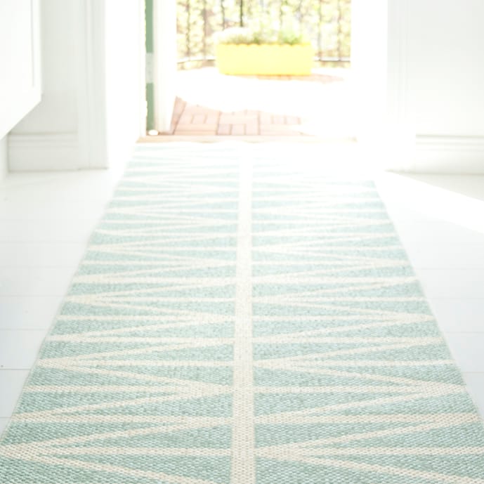 Alfombra Helmi, turquesa - 70 x 300 cm - Brita Sweden