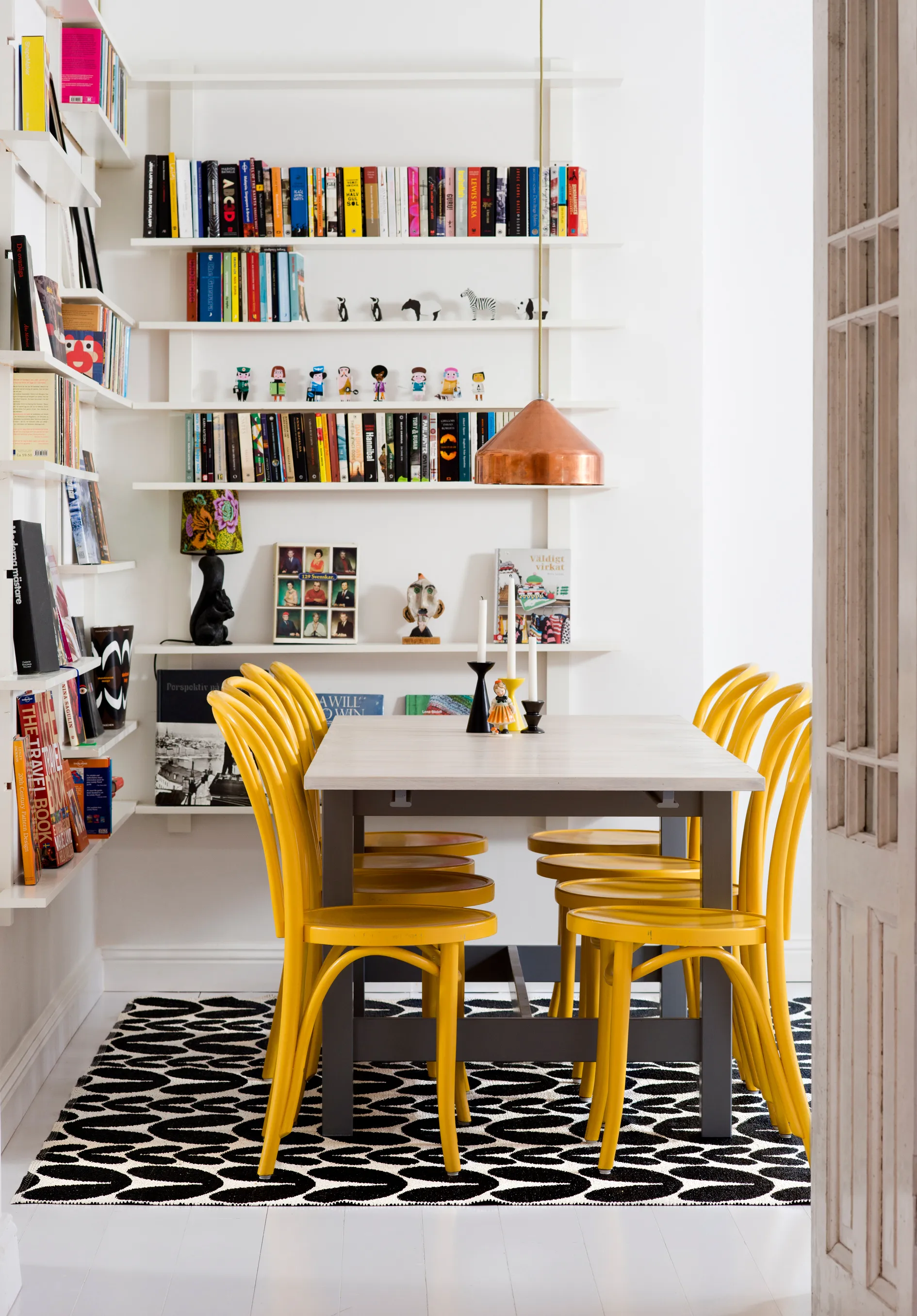 Alfombra Karin, negro, 70x150 cm Brita Sweden