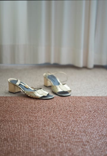 Alfombra Moor cream (blanco crema-terracota) - 70x300 cm - Brita Sweden
