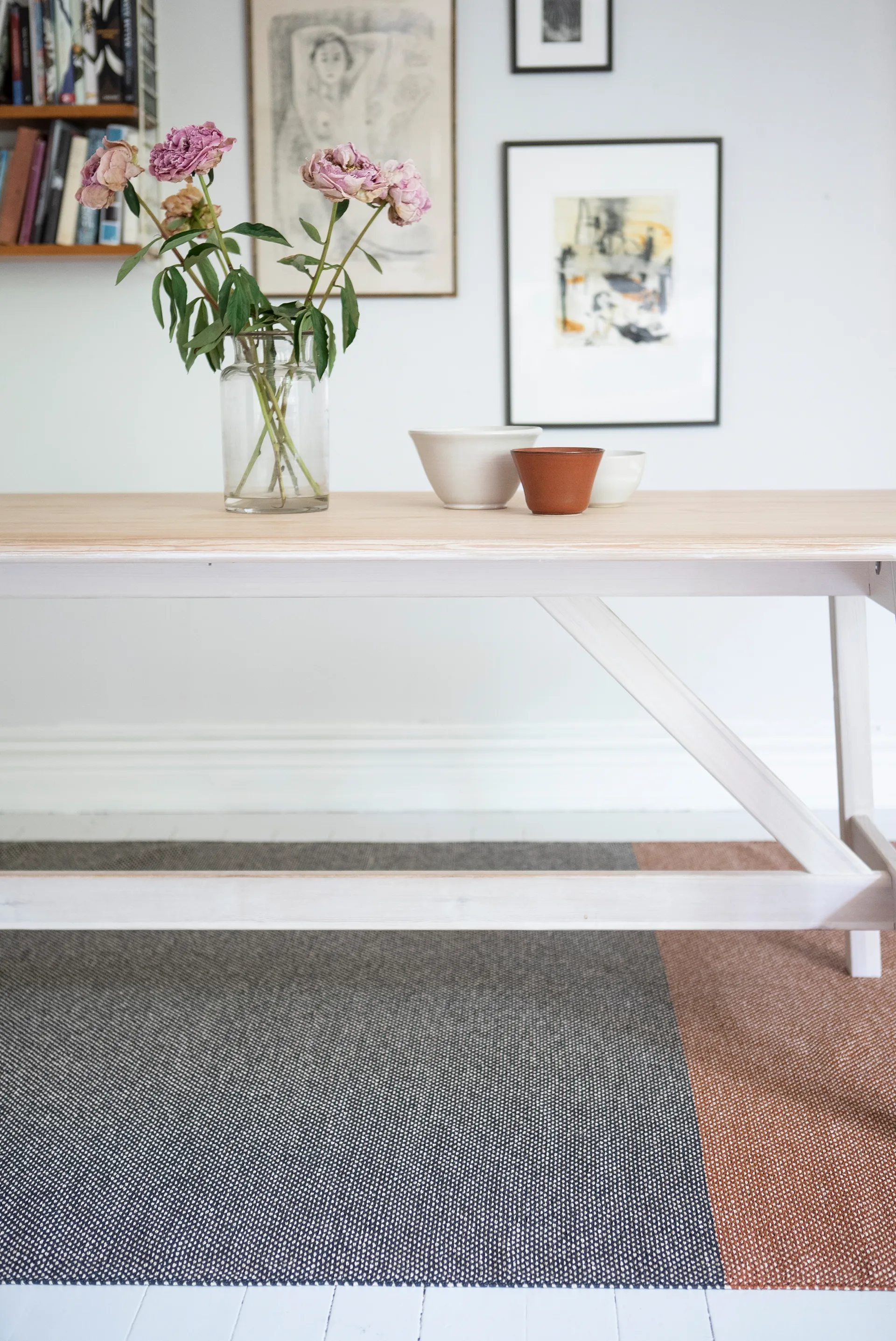 Alfombra Moor mud (negro-terracota), 170x300 cm Brita Sweden