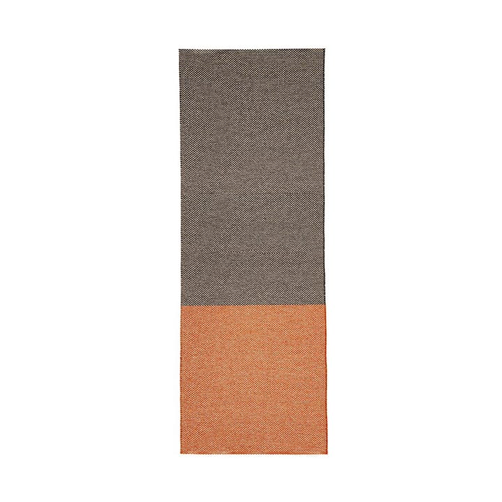 Alfombra Moor mud (negro-terracota) - 70x300 cm - Brita Sweden