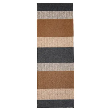 Alfombra Seasons cacao (marrón-negro) - 70x150 cm - Brita Sweden
