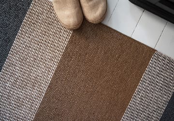 Alfombra Seasons cacao (marrón-negro) - 70x250 cm - Brita Sweden