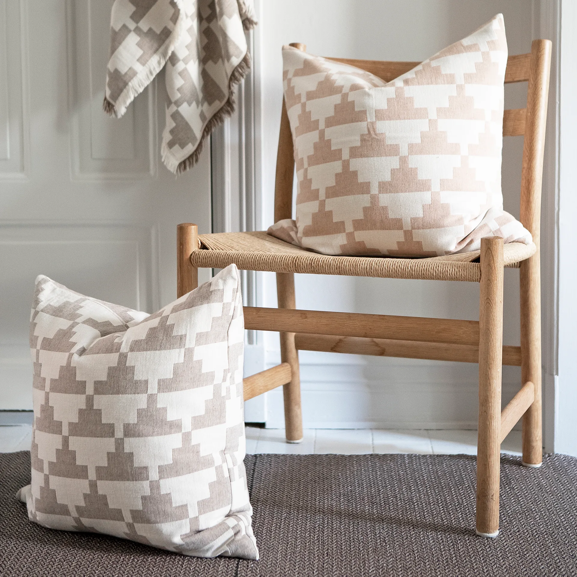 Funda de cojín Confect 50x50 cm, Cacao Brita Sweden