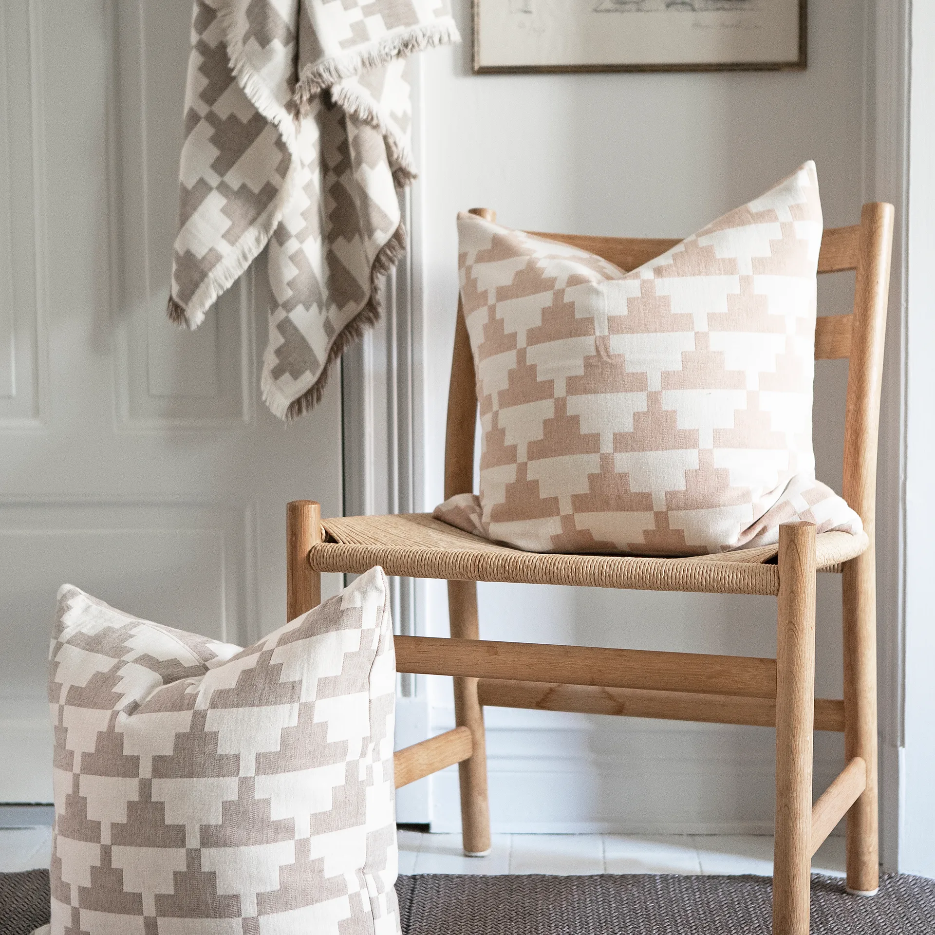 Funda de cojín Confect 50x50 cm, Nude Brita Sweden