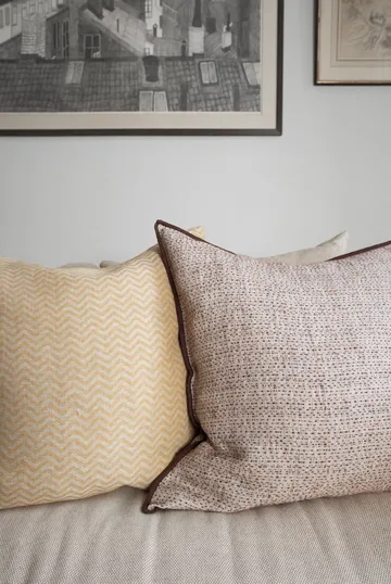 Funda de cojín Field - Brown, 50x50 cm - Brita Sweden