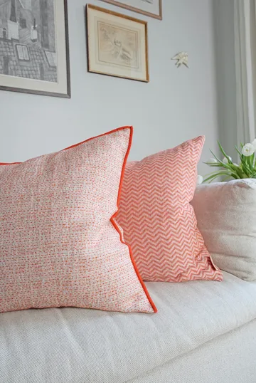 Funda de cojín Field - Red, 50x50 cm - Brita Sweden