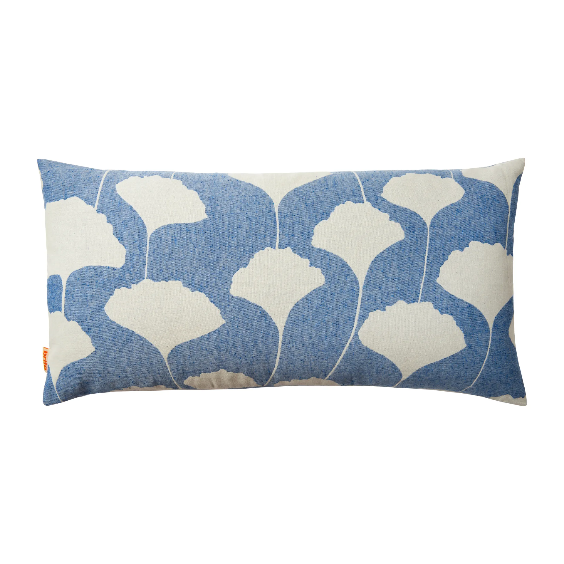 Funda de cojín Ginko 40x80 cm, azul-blanco (Indigo) Brita Sweden