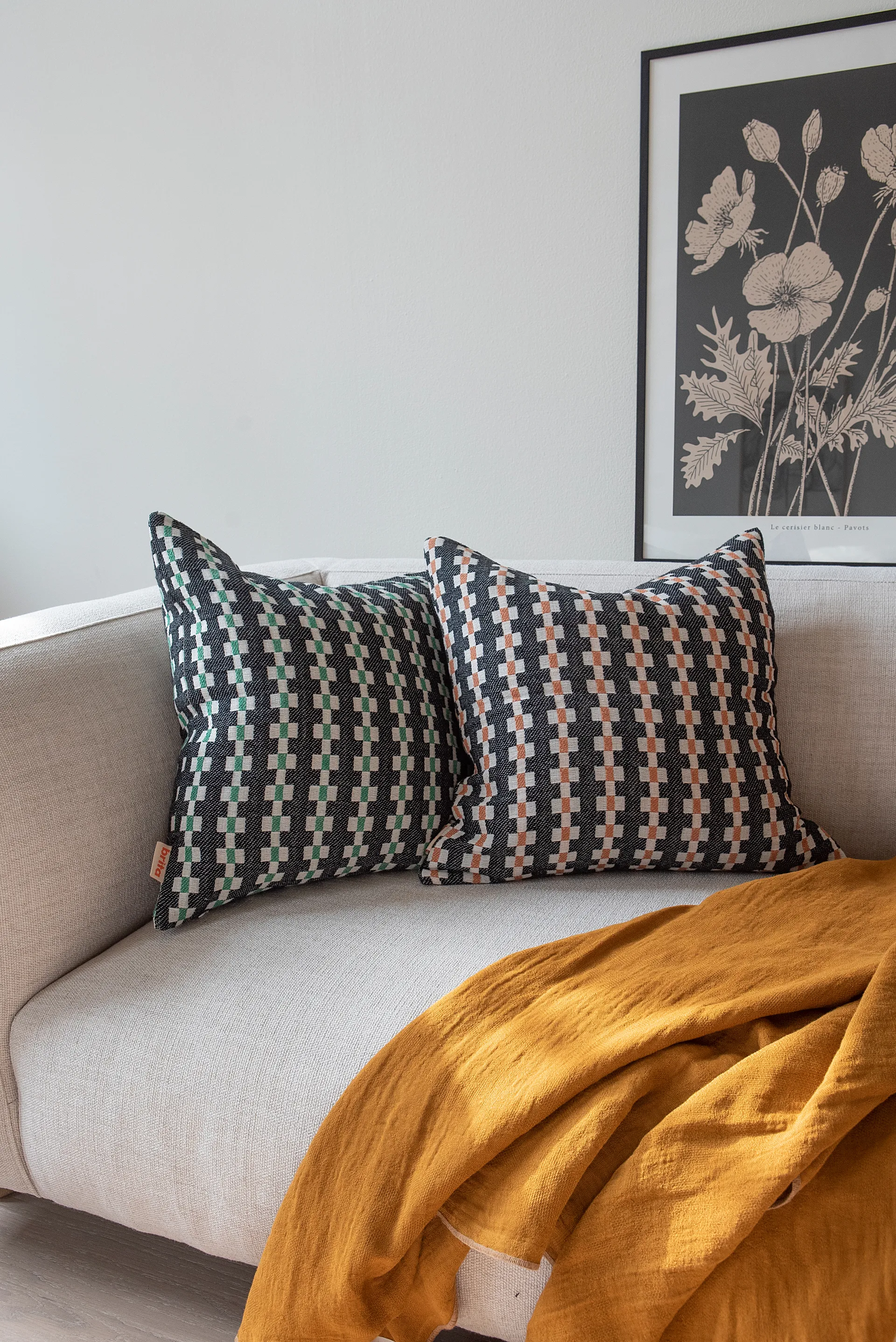 Funda de cojín Marta, Brown, 50x50 cm Brita Sweden