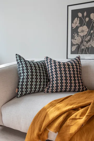 Funda de cojín Marta - Brown, 50x50 cm - Brita Sweden