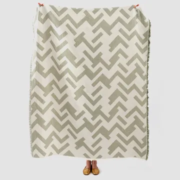 Manta de algodón Florens - Sage (gris claro) - Brita Sweden