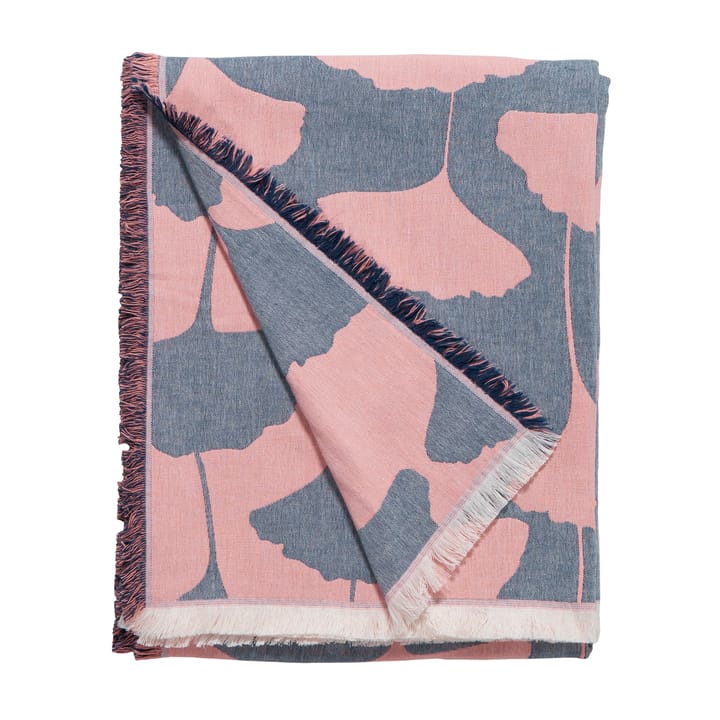 Manta de algodón Ginko 130x170 cm - azul-rosa (denim) - Brita Sweden